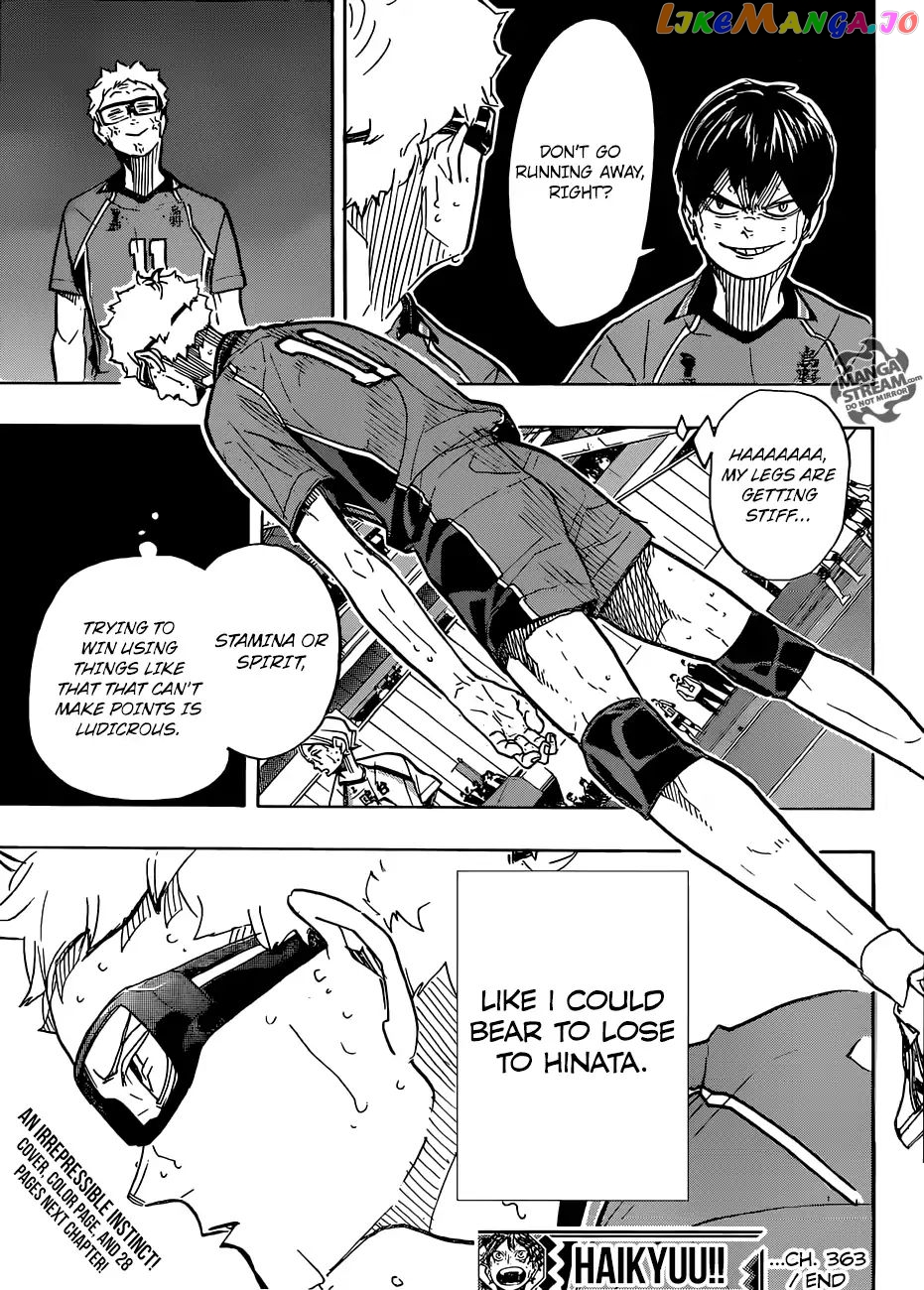 Haikyuu!!, Chapter 363 image 18